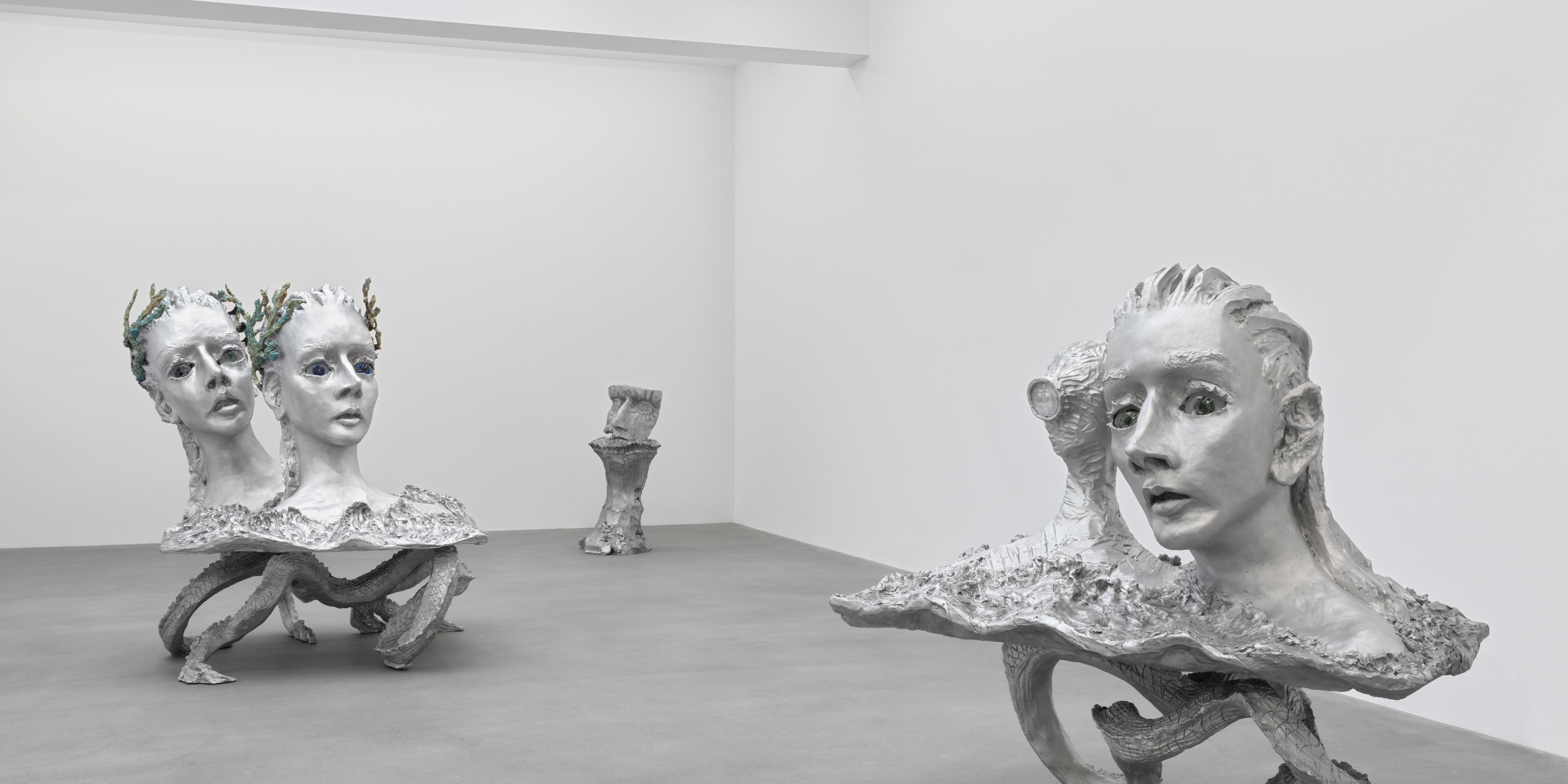 Installation view of sculptures by Jean-Marie Appriou