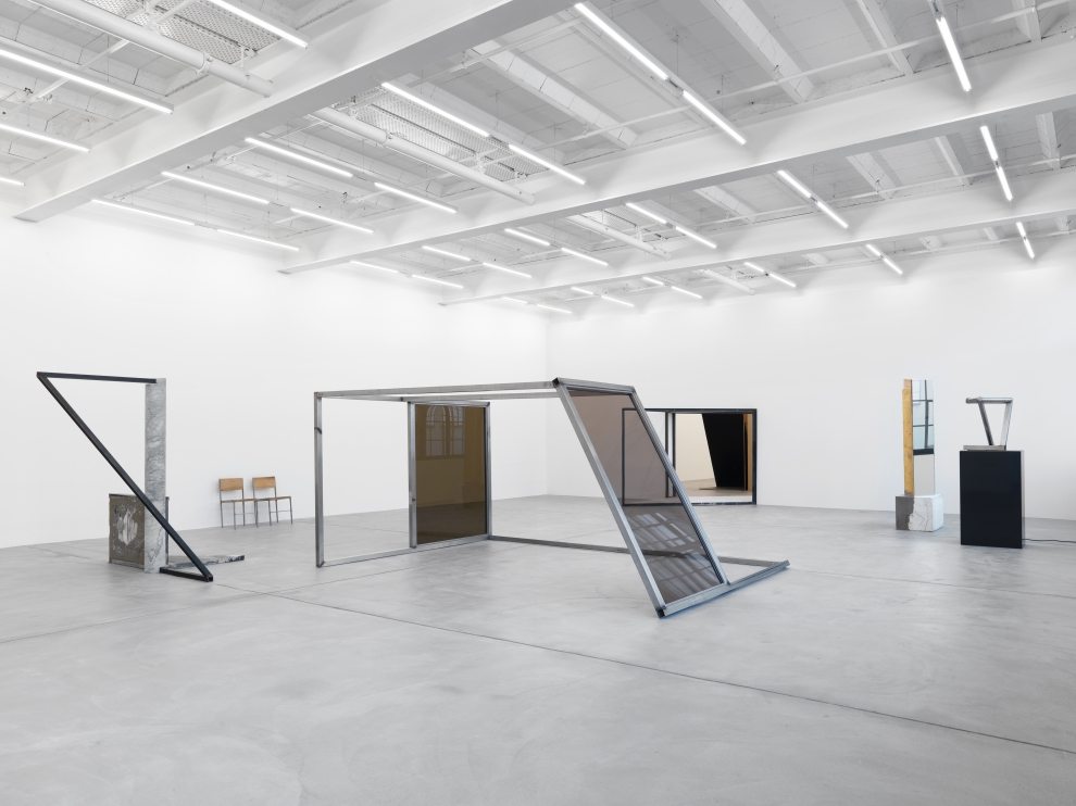 Installation view, Oscar Tuazon, Manual Labor, Galerie Eva Presenhuber, Maag Areal, Zurich, 2012