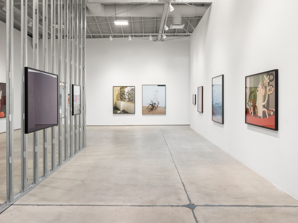 Installation view of Works by Lucas Blalock
